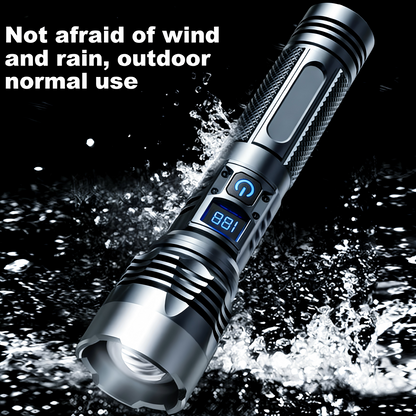 2-in-1 Strong Flashlight(Power Bank)for Outdoor &Emergency